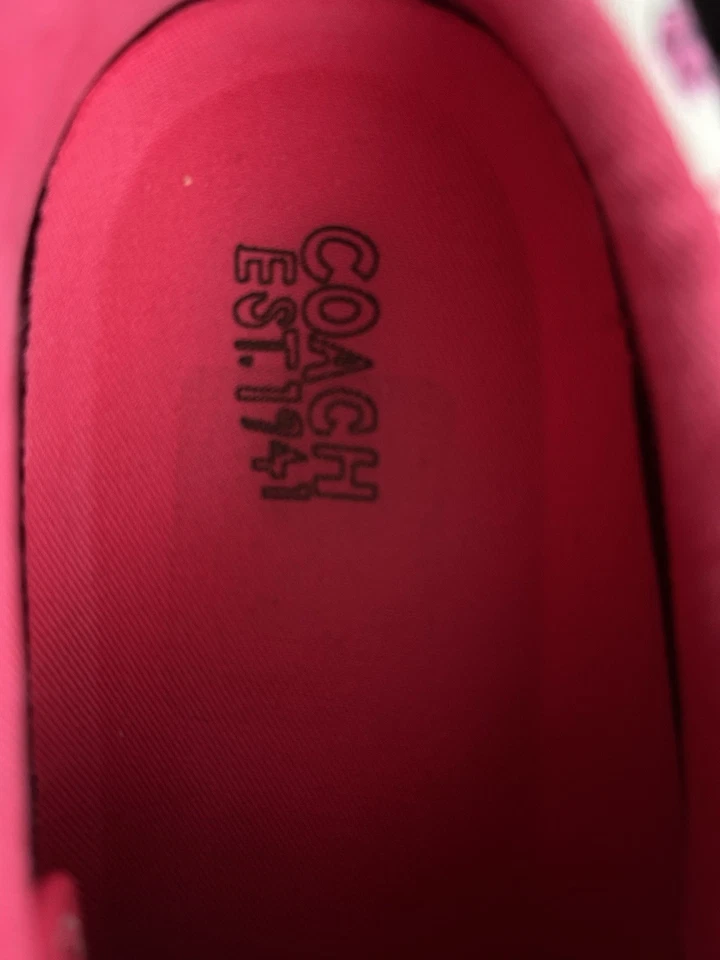 Coach Barrett Flora Pink Multi Size 9 Sneakers Style A1658 - Image 3 of 4
