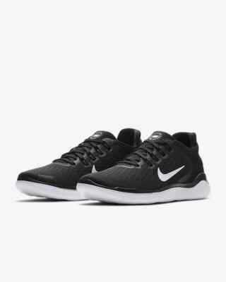 Nike Free RN 2018 Black White Sz 8 942836 001 Running Shoes | eBay