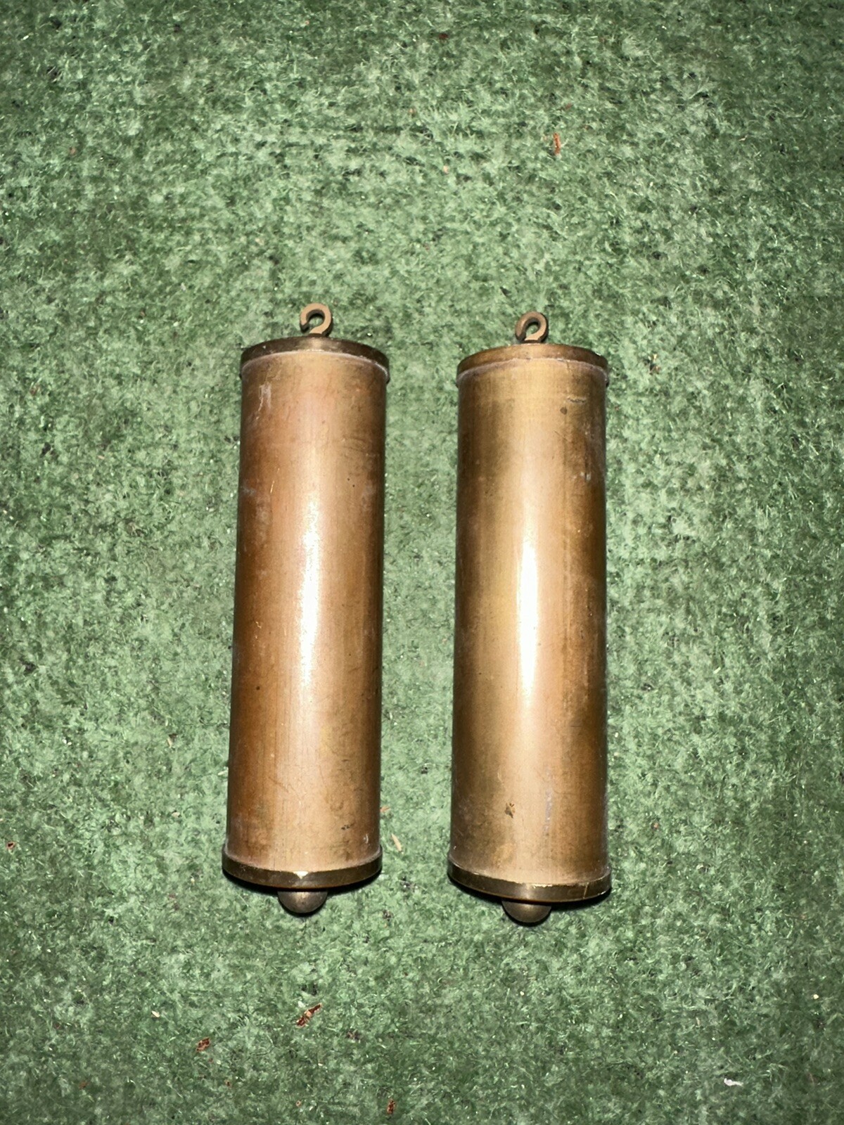 Pair of Antique German Vienna Regulator Clock Weights eBay