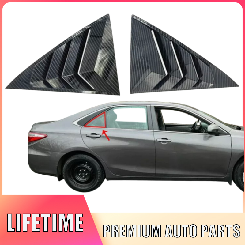 2012-2016 Toyota Camry Carbon Fiber Side Window Louver Cover Trim