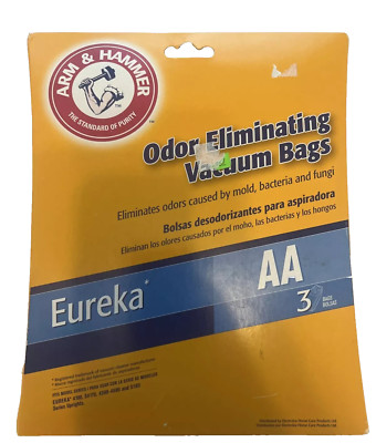 3 Pack Arm & Hammer Odor Eliminating Vacuum Bags Eureka AA 62618A FREE US SHIP