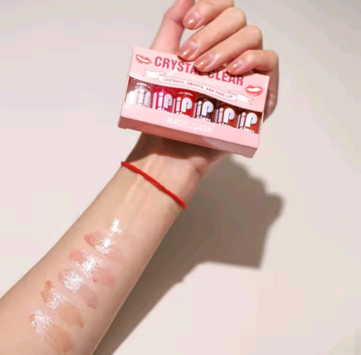 MAGIC CASA 6pcs/set Small Bottle Hydrating Jelly Lip Oil Long-Lasting Moisturize - Image 2 of 4