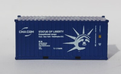 JTC N 205448 CMA CGM 'Lady Liberty' Transport 20' Container System 1 Pack New!