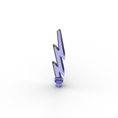 Lego 10x Blitz Pfeil wave lightning bolt 27256 transparent lila trans-purple