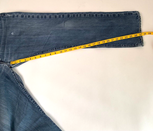 90er Vintage Levi's 501 Button Fly Denim Blue Jeans Fit 35/30 - Bild 13 von 15