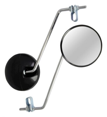 Open Box Bike It Universal Clamp On Moped Mirrors With 8mm Thread