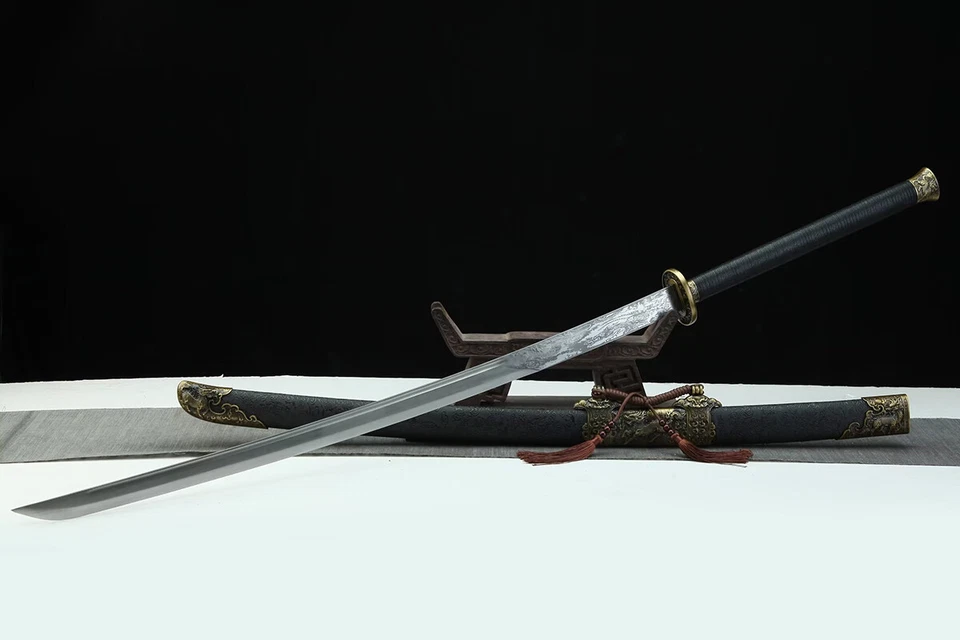 60" Extended Chinese Kung Fu Manganese Steel Miao Dao 苗刀 Sharp Kylin Sword - Image 2 of 4