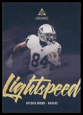 Antonio Brown 2019 Panini Luminance Lightspeed #LS9 Oakland Raiders