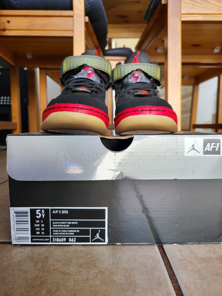 Nike Air Jordan Fusion 5 - Black/Varsity Red - Size 5.5Y | eBay