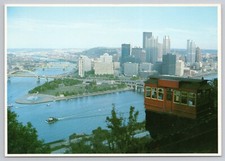 Postcard DUQUESNE INCLINE View of Pittsburgh PA
