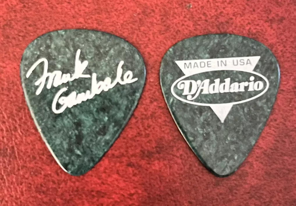 2000 FRANK GAMBALE Signature Guitar Picks Autographed Letter
