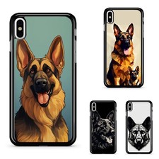 comic German Shepherd Impact Case For iPhone XS 11 12 13 14 15 16 Pro Max