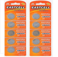       10 x CR2025 (3V 150 mAh)Lithium Batteri...