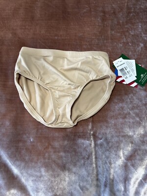 New! Motionwear Nude Gymnastic Brief Large Child