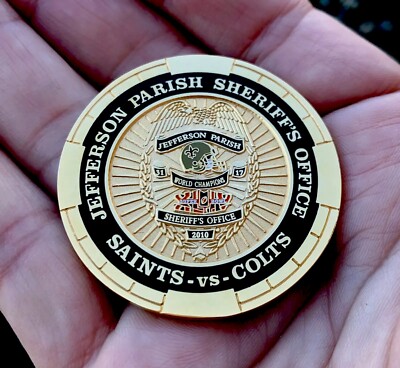 Super Bowl XLIV 44 New Orleans Saints Jefferson Parish Sheriff PD