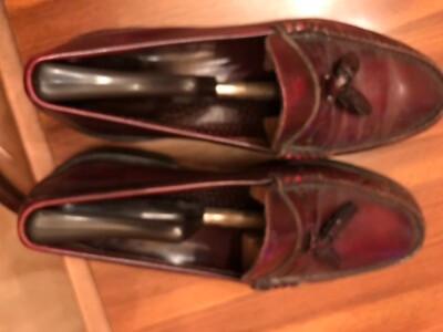 SIZE 10 D ALL LEATHER LOAFERS MENS SHOES