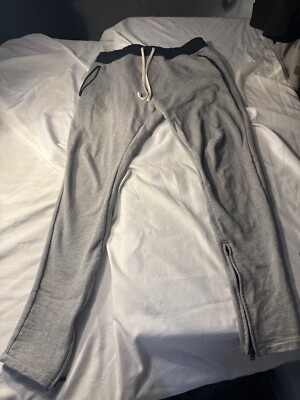 Fear of God Essentials Men s Cuffed Grey Joggers Sz Large *Read Description*