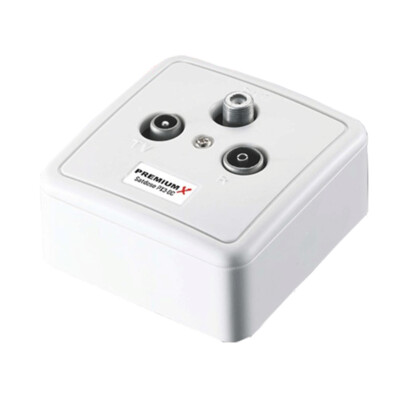 PremiumX PX3-DC 3 fach Antennendose Sat Durchgang Dose DC Durchgang Class A HDTV