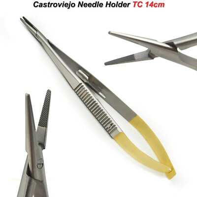 Dental Castroviejo Gerader Nadelhalter Chirurgische Mikrochirurgie Nahtzange