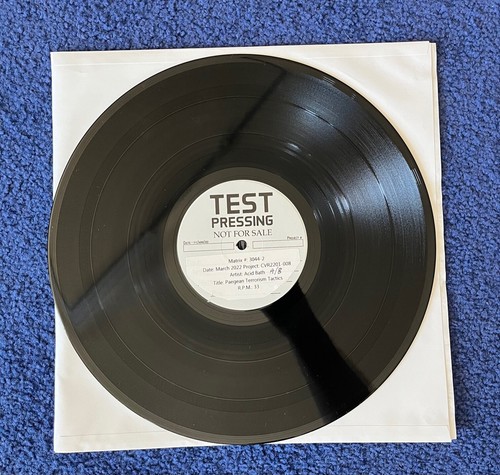 Acid Bath Paegan Terrorism Tactics Lp Test Pressing 22 Insanely Rare 1of 5 Ebay