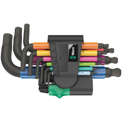 Wera 950/9 Hex-Plus Multicolour 2 Winkelschlüsselsatz, metrisch, 9-teilig