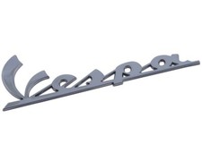 Lettrage Decal Sticker pour panneau latéral pour "Vespa" 150x50mm chromé