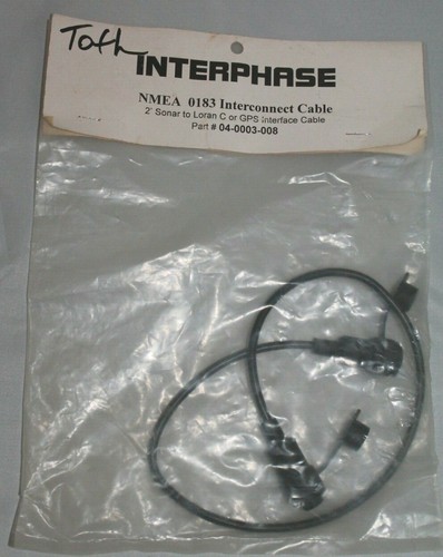 Interphase 04-0003-008 NMEA 0183 Loran / Sonar / GPS Interconnect Cable 2' - Picture 2 of 6