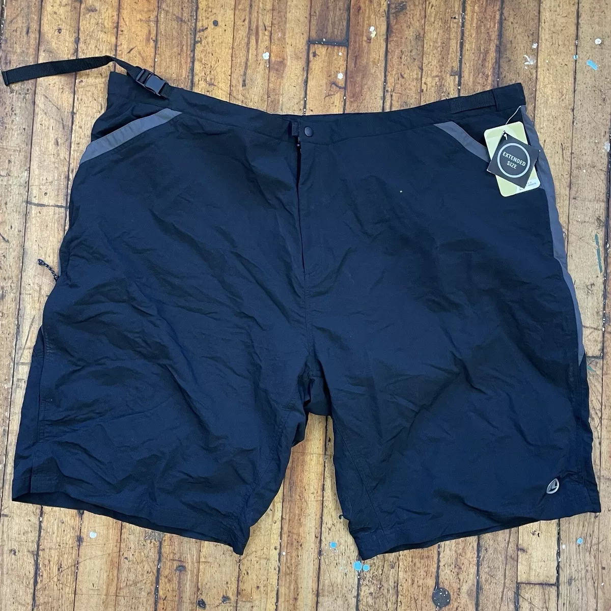 Men s NOVARA EXP II 4X Black Adjustable Nylon Shorts NEW