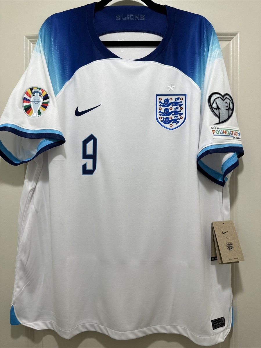 Harry Kane #9 Mens 2 EXTRA LARGE England National Team Home Jersey