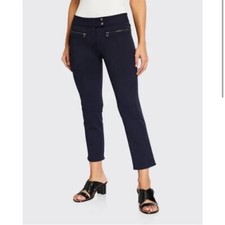 Veronica Beard Women  s Metro Cropped Kick Flare Pant Size 8 Dark Navy