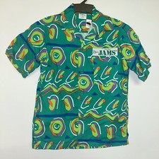 Vintage 1990 s Original Jams Boys Hawaiian Shirt, Deadstock NWT, Size Medium