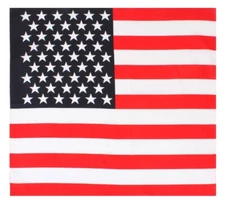 Rothco U.S. Flag Cotton Bandana Jumbo 27" x 27" #4950 | Red, White, & Blue