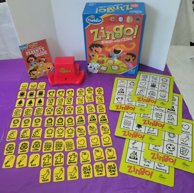 ZINGO ''Bingo With A Zing'' Board Game family ages 4 and up 2-6 players
