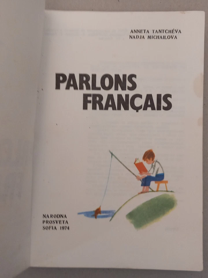 Parlons Francais 1974 French Textbook Study Book Illustrated Bulgaria - Image 2 of 4