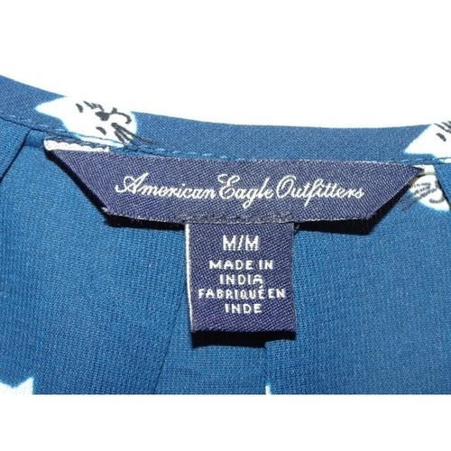 Blusa para mujer American Eagle Kitty Estampado cuello cuchara manga corta talla M - Imagen 7 de 13