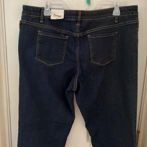 Arizona Jeans Co Womens Size 20.5 Plus Mid Rise 10in Boot Cut Blue Denim NEW - Picture 7 of 9