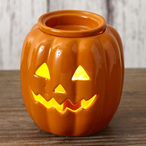  Halloween Plug-in Wax Aroma Tart Warmer Jack-O-Lantern Free Tarts Included