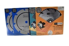 Vintage Sears Craftsman Kromedge & Carbide  7 1/4" Saw Blades (5 Blades) NOS