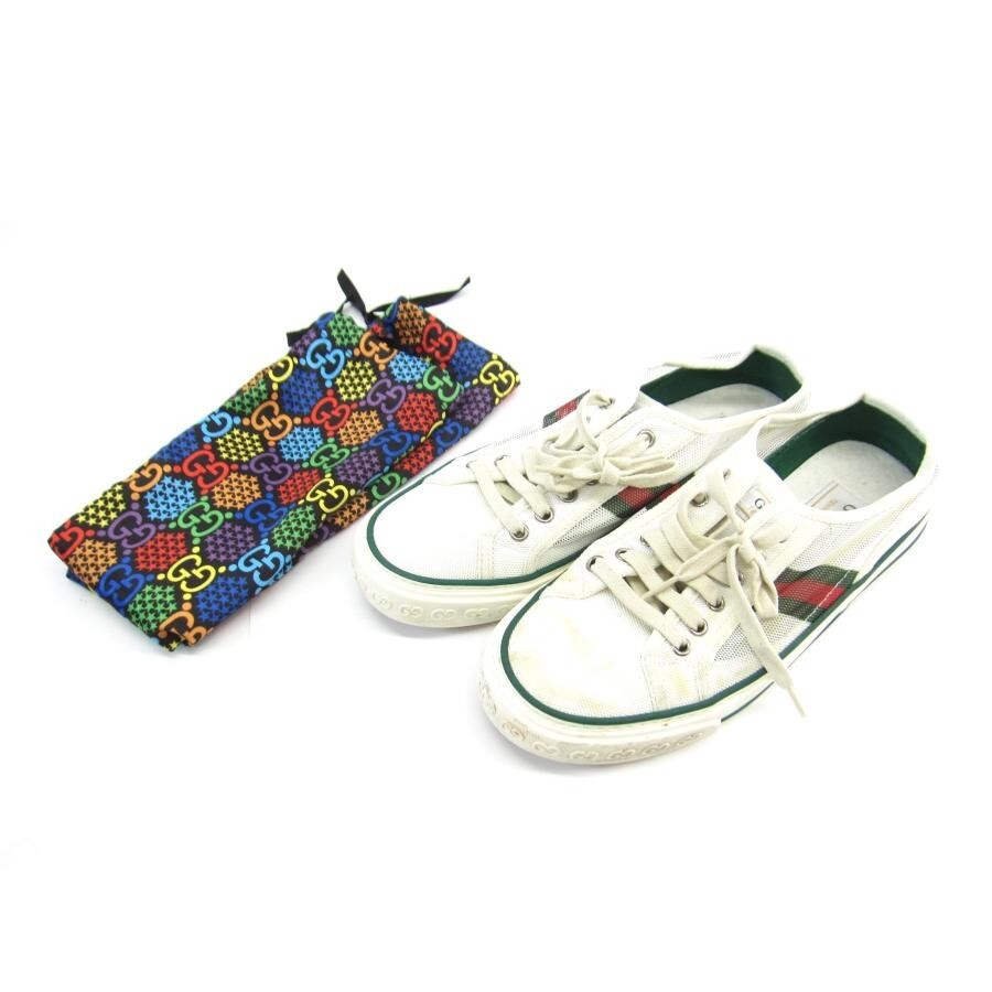 GUCCI テニス 1977 スニーカー 746767 Gucci Tennis Shoes 1977 Low Cut Sneakers Size 6 Up4290 | eBay