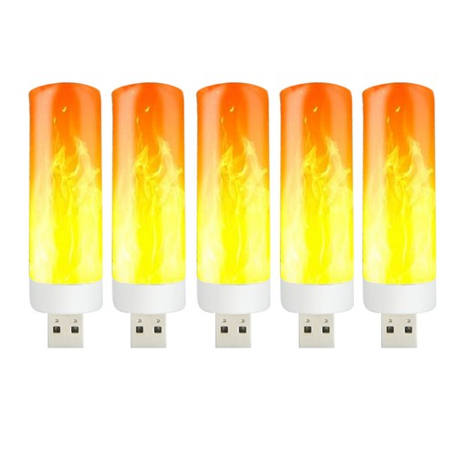 LED Flammeneffekt Licht 5V flackerndes Nachtlicht tragbar für Camping Beleuchtun - Afbeelding 12 van 12