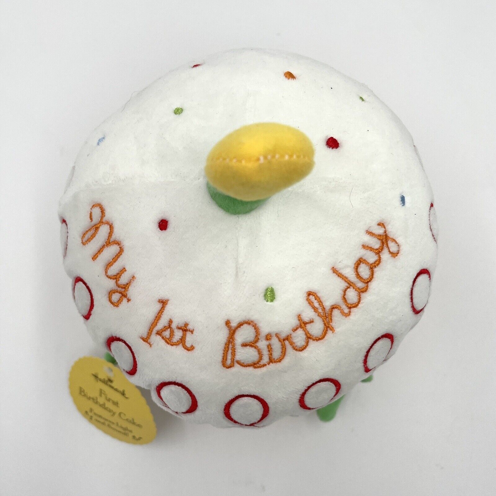 Hallmark 1st Birthday Musical Light Up Cupcake Plush Plays Happy Birthday 
