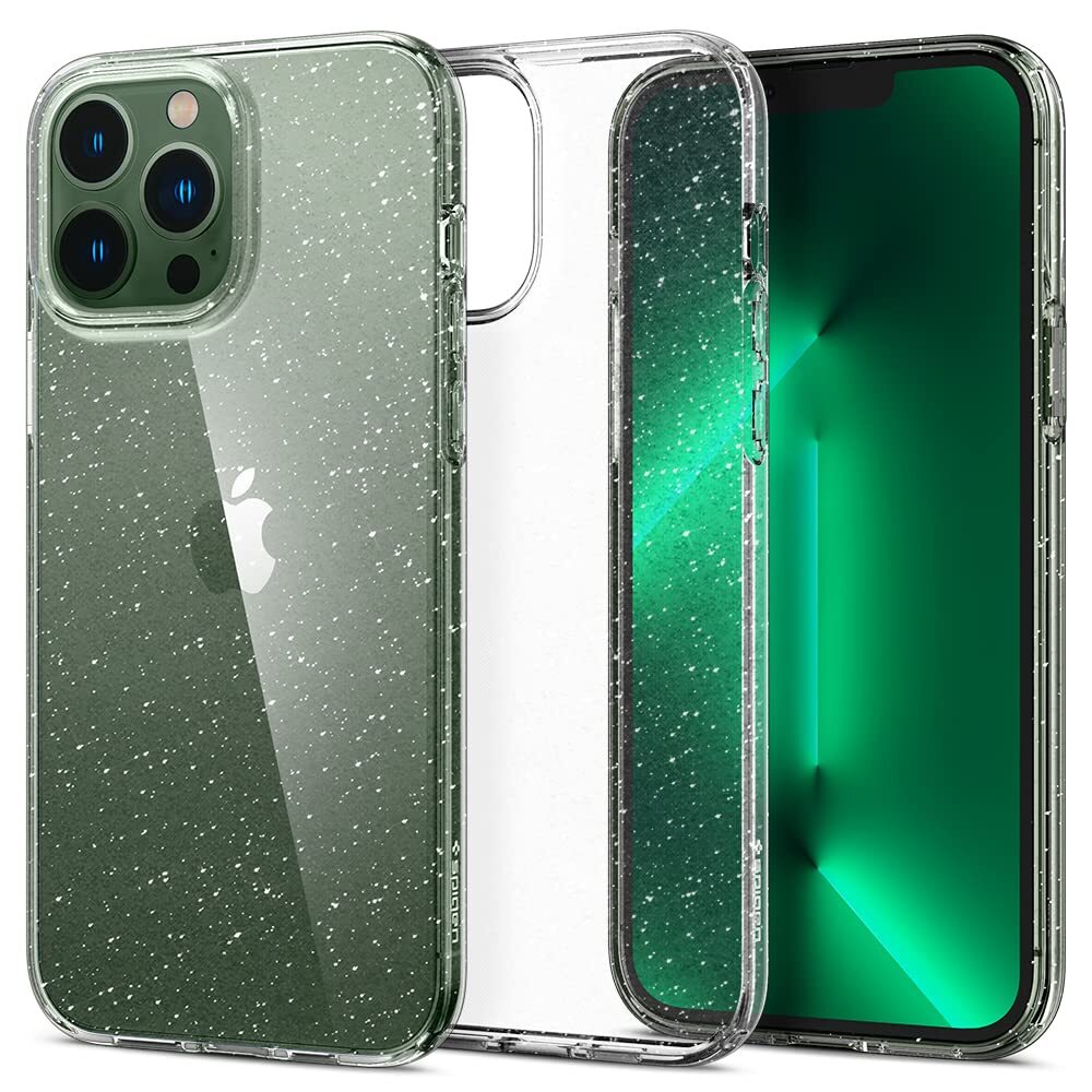Spigen Cover Liquid Crystal Glitter Compatibile con iPhone 13 Pro Max - Cryst...