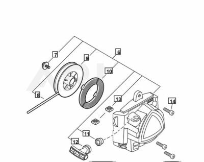 A051003360 Genuine Echo / Shindaiwa STARTER ASSY, RECOIL Srm-3020 Srm-3020t t302