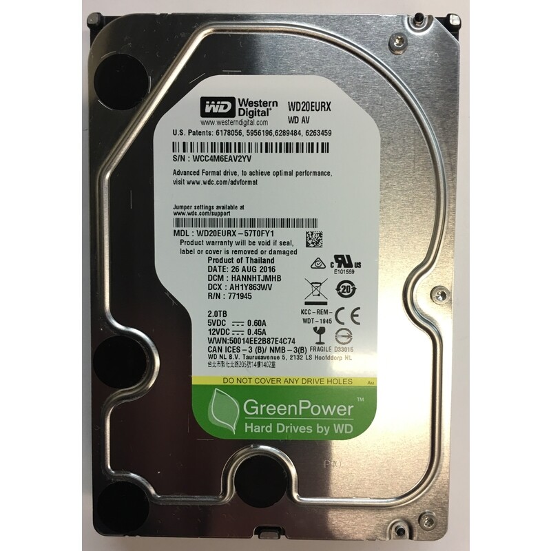 WD20EURX WD Digital SATA 2TB | AV-GP Western AV 0 TB