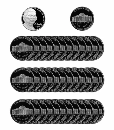 2023 S Jefferson Nickel Proof Roll 40 Coins