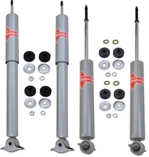 Front & Rear Shock Absorbers Kit KYB Gas-a-Just for Mercedes W126 300SD 300SDL