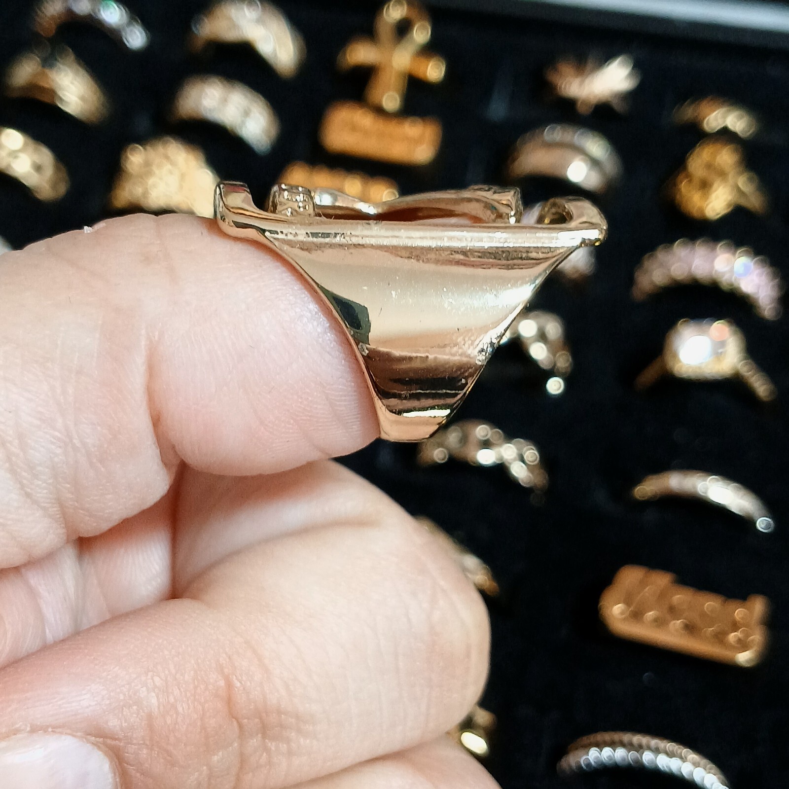 Melody Ehsani "Nefertiti" Statement Ring - Size 8… - image 4