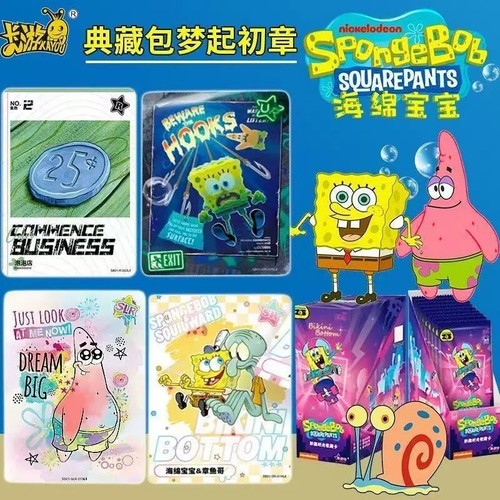 Kayou SpongeBob SQUAREPANTS Kolekcja anime Karty kolekcjonerskie Booster Boxy zapieczętowane - Zdjęcie 2 z 14