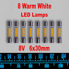 8 pezzi lampada LED vintage Marantz Pioneer bianco caldo AC8V tipo fusibile lampadina ricambio