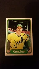 Wayne Gross Athletics 1982 Fleer #90 Orioles Authentic Signed Autograph FB15